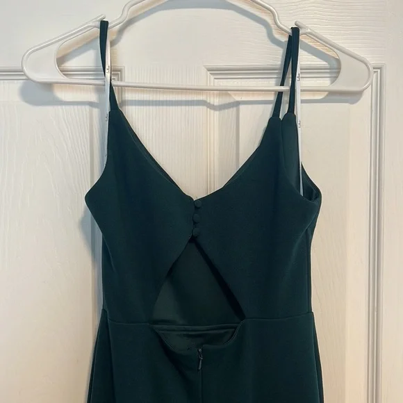 Lulus Forest Green Backless Mermaid Maxi Dress size XS - Picture 5 of 7